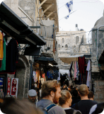 Crowded street market